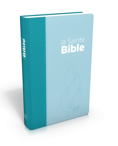 Bible Segond NEG Compacte Souple, Toile Duo Bleu Lagon Et Bleu Ciel ...