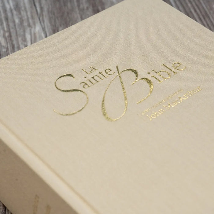 Bible d'étude NEG MacArthur couverture semi-rigide, toile beige