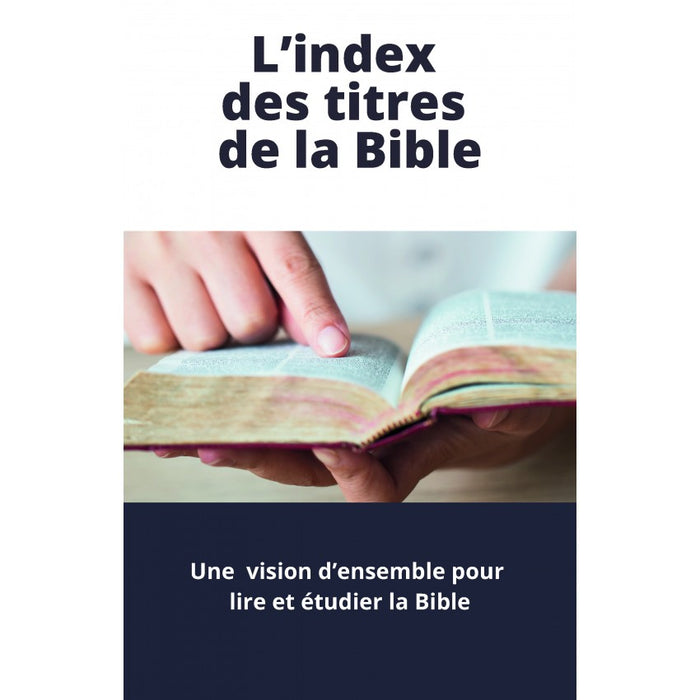 L'index des titres de la Bible