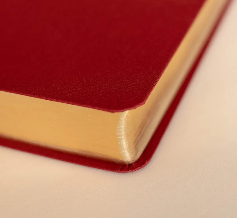 Bible Darby revisée  format moyen, textile bordeaux, semi-rigide, tranche or