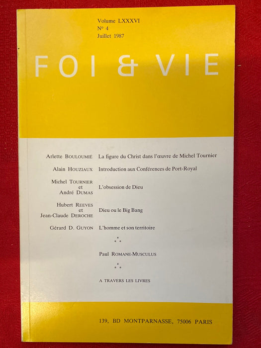 Occasion - Foi et Vie 4 Juillet 1987
