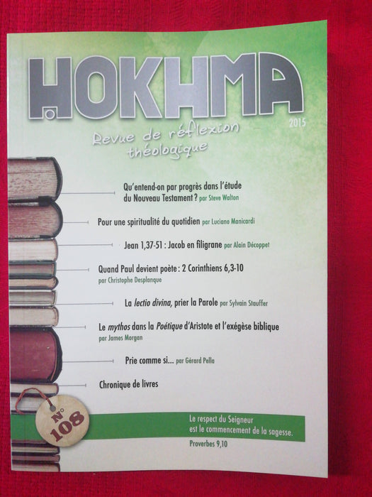 Occasion - Hokhma n°108
