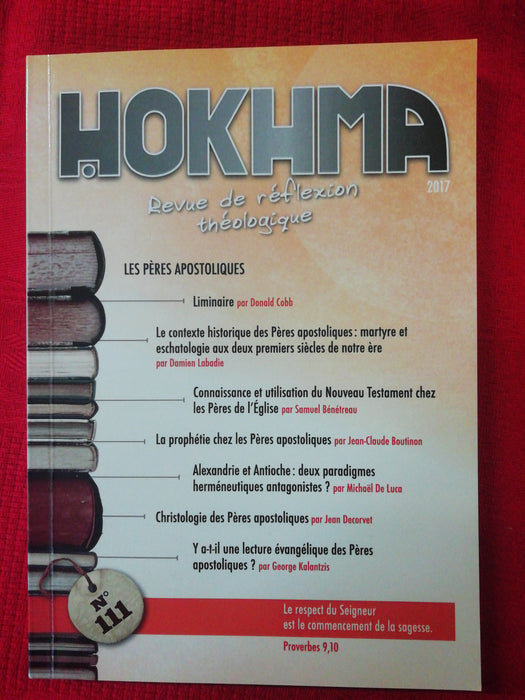 Occasion - Hokhma n°111