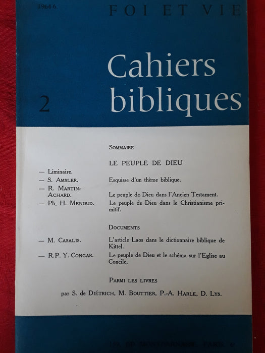 Occasion - Foi et vie - Cahiers bibliques 2