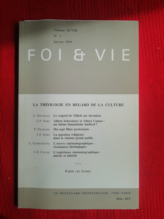 Occasion - Foi et Vie - 1 Janvier 1999