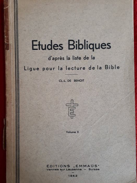 Études bibliques Vol II