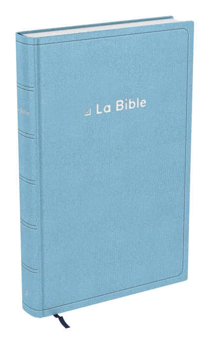 Bible Darby révisée grand format, souple bleu clair