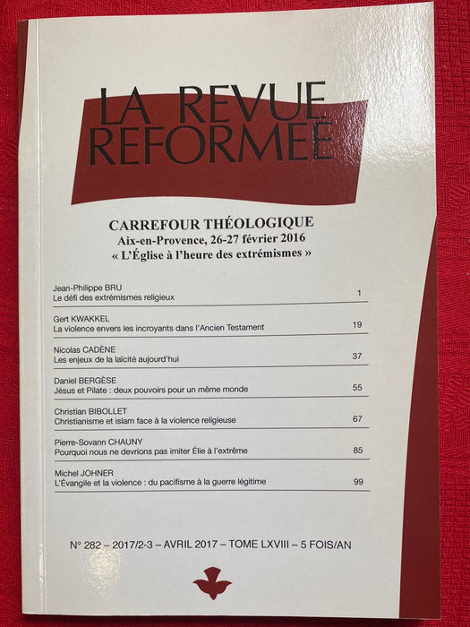 Occasion - La revue réformée #282 Avril 2017
