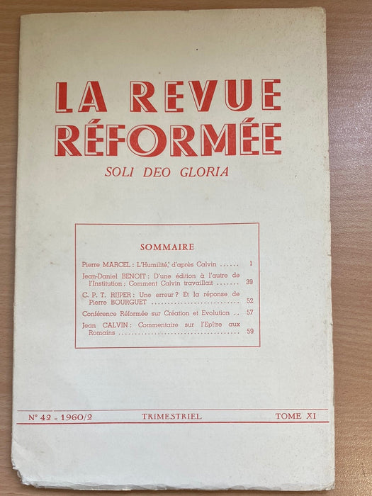 Occasion - La revue réformée #42 1960/2