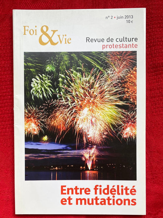 Occasion - Foi et Vie 2 Juin 2013