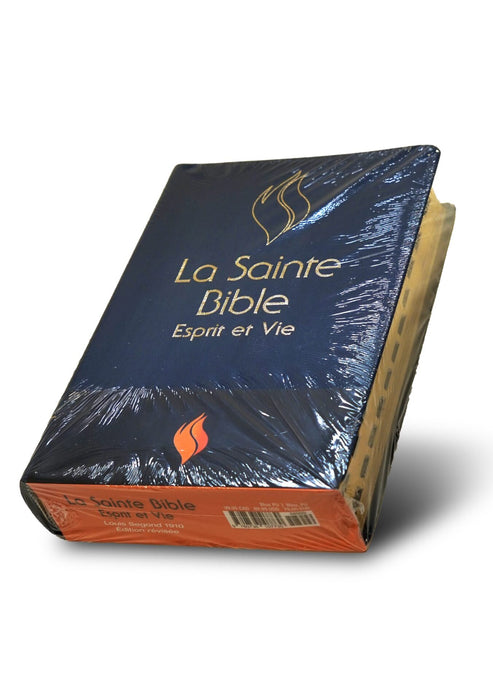 Bible Segond 1910 Esprit et Vie - Simili cuir bleu nuit