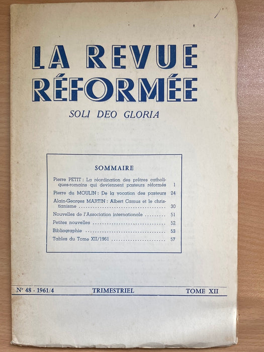 Occasion - La revue réformée #48 1961/4