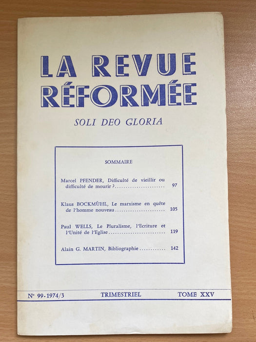 Occasion - La revue réformée #99 1974/3