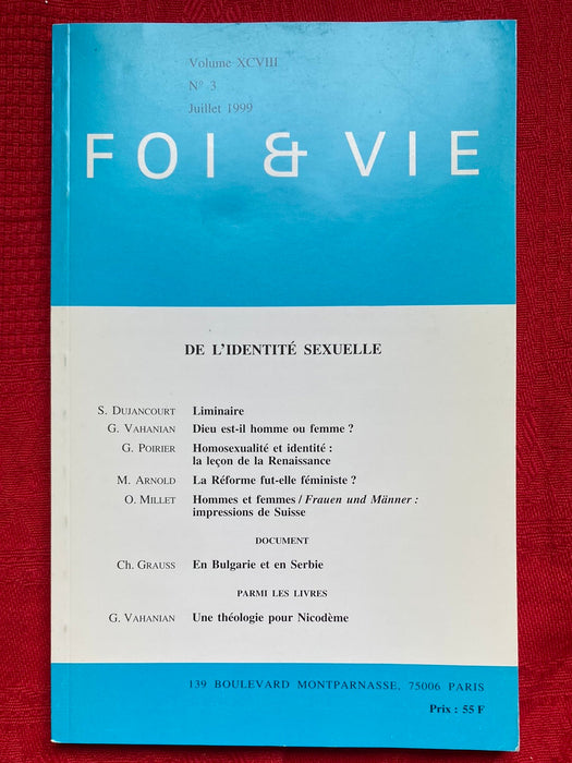 Occasion - Foi et Vie 3 Juillet 1999
