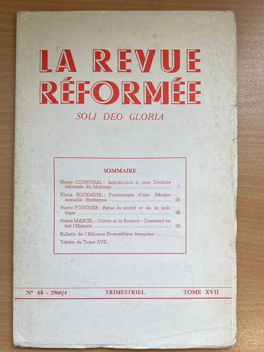 Occasion - La revue réformée #68 1966/4