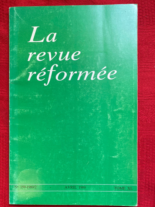 Occasion - La Revue réformée #159 avril 1989