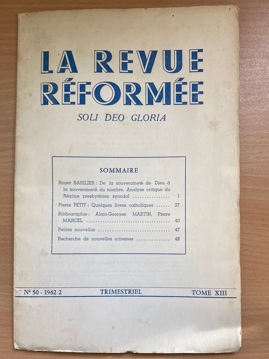 Occasion - La revue réformée #50 1962/2