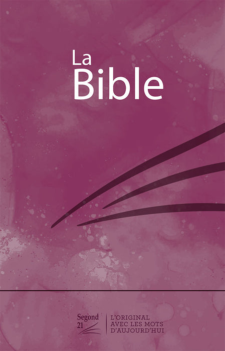 Bible Segond 21 compacte couverture rigide motif prune