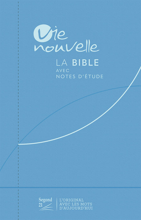 Bible d'étude Vie nouvelle Segond 21 bleue toilée souple