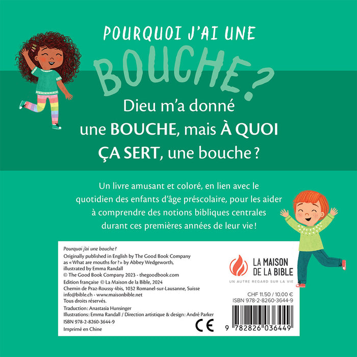 Pourquoi j'ai une bouche ?