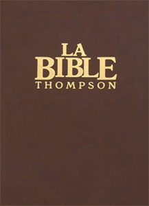 Bible d'étude Thompson Colombe Marron grenat rigide avec onglets