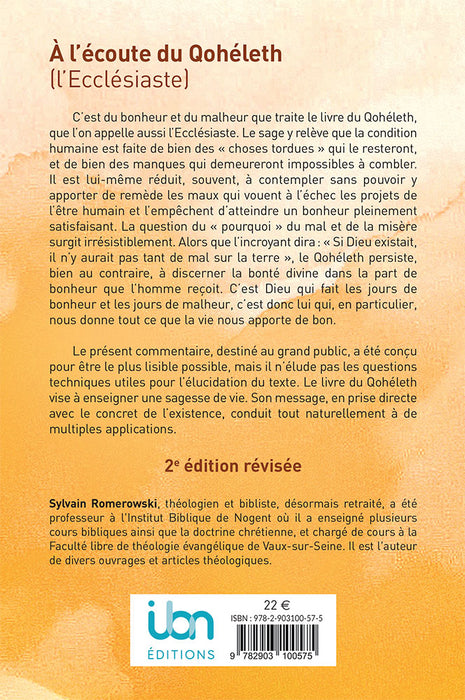 Commentaire sur le livre de l’Ecclésiaste