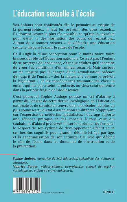 L’éducation sexuelle à l’école