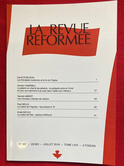 Occasion - La Revue réformée #287 Juillet 2018