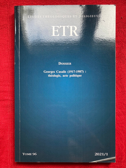 Occasion - Etudes Théologiques et Religieuses 2021/1