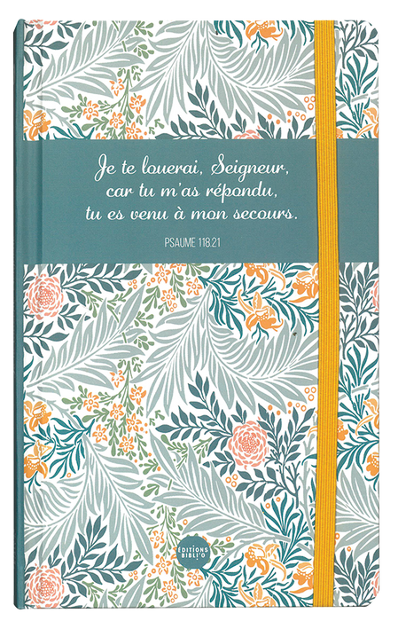 Carnet de notes avec versets bibliques - Je te louerai Seigneur