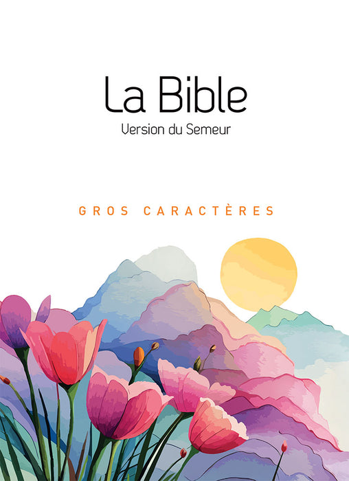 Bible Semeur 2015, gros caractères semi-souple, blanche illustrée