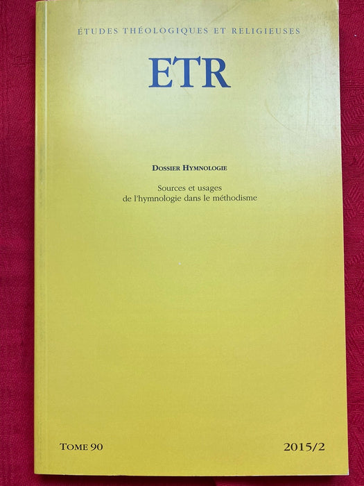Occasion - Etudes Théologiques et Religieuses 2015/2