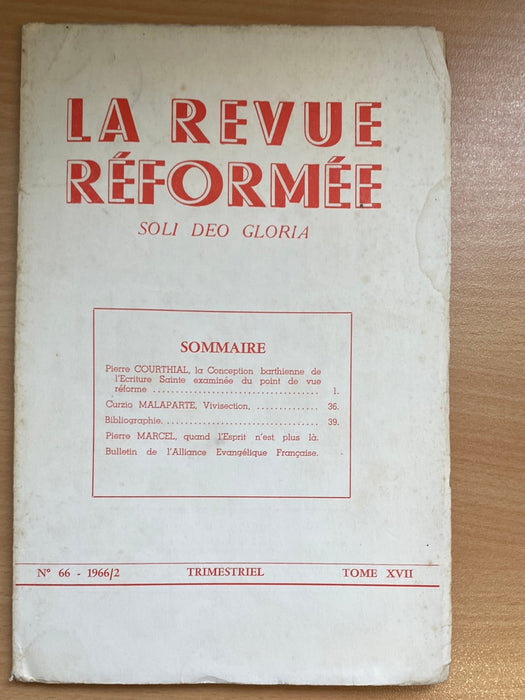 Occasion - La revue réformée #66 1966/2