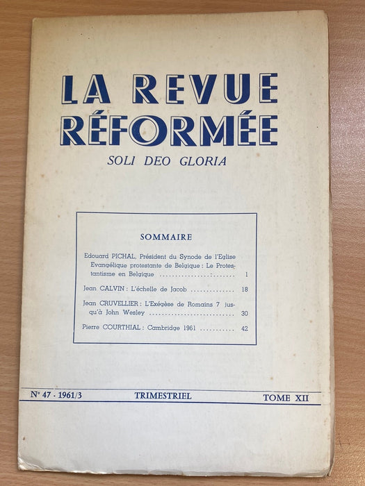 Occasion - La revue réformée #47 1961/3
