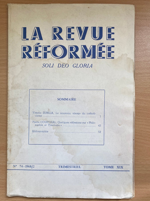 Occasion - La revue réformée #74 1968/2