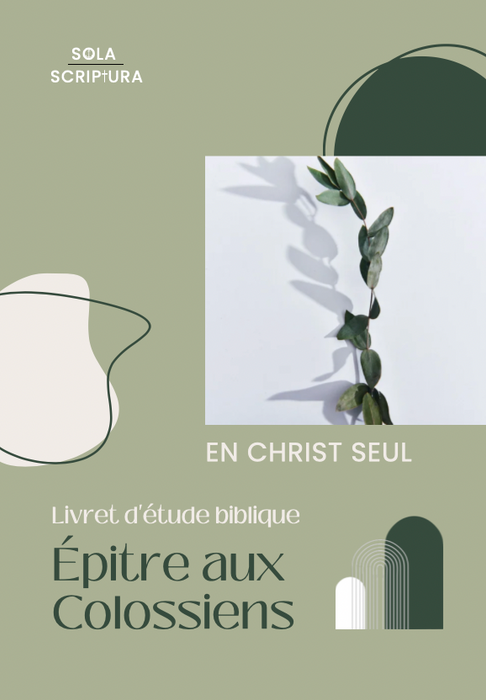 Livret d'étude biblique - Épitre aux colossiens