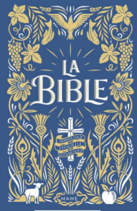Bible Traduction Officielle Liturgique, couverture reliée - jaspage foncée - bleu marine