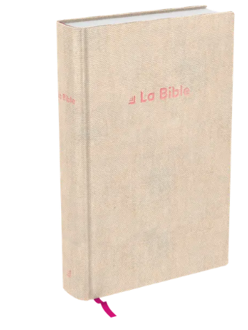 Bible Darby révisée format compact, rigide lin beige