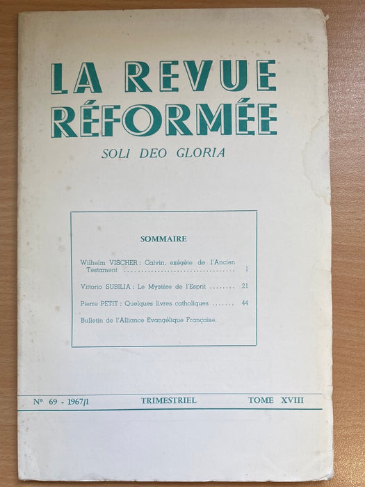 Occasion - La revue réformée #69 1967/1
