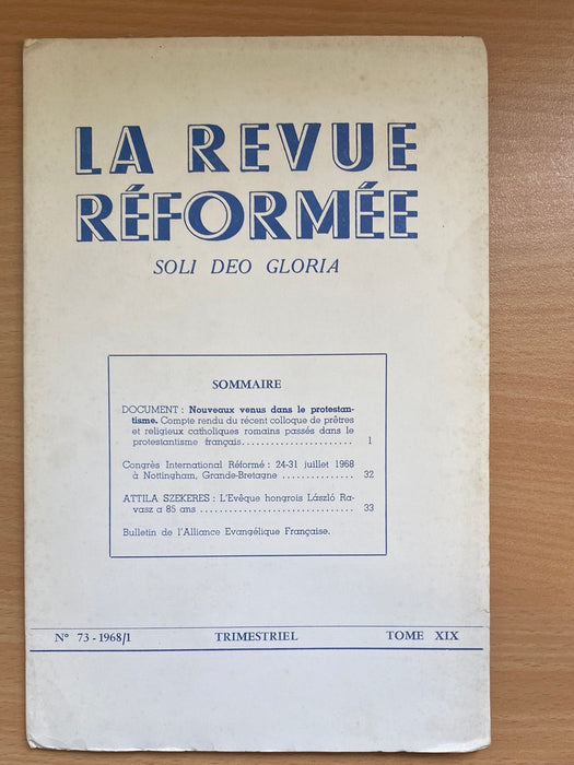 Occasion - La revue réformée #73 1968/1