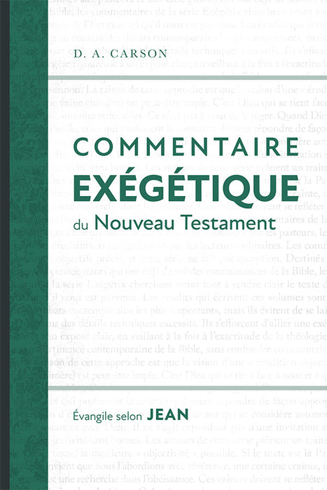 Commentaire exégétique du Nouveau Testament : Évangile selon Jean