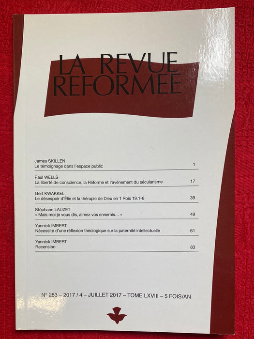 Occasion - La revue réformée #283 Juillet 2017