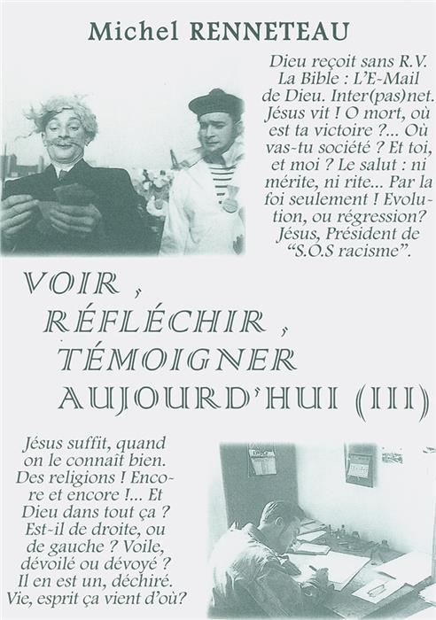 Occasion - Voir, réfléchir, témoigner aujourd'hui. Volume 3