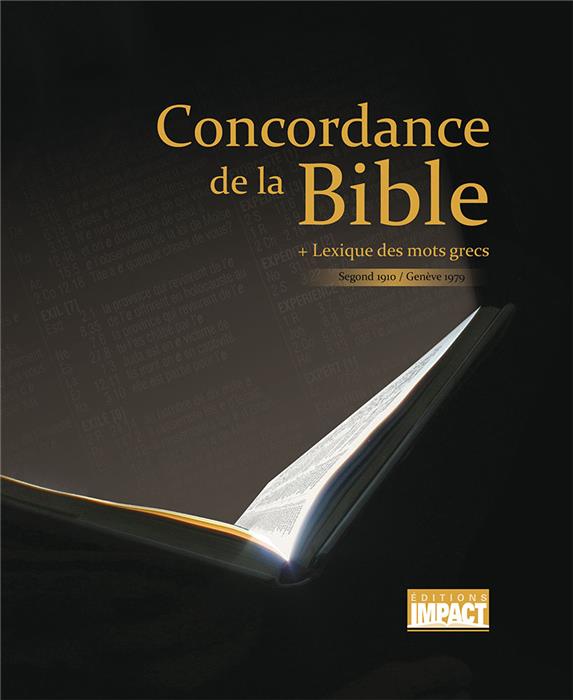 Occasion - Concordance de la Bible (Segond 1910 et NEG)