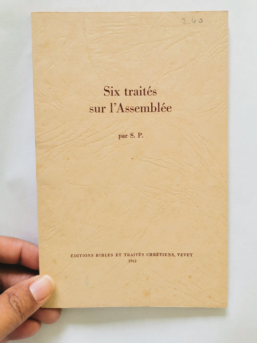 Occasion - Six traités sur l'Assemblée