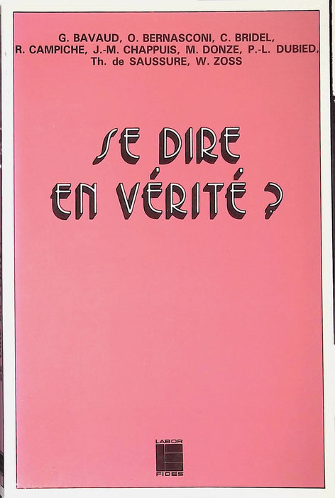 Occasion - Se dire en vérité ?