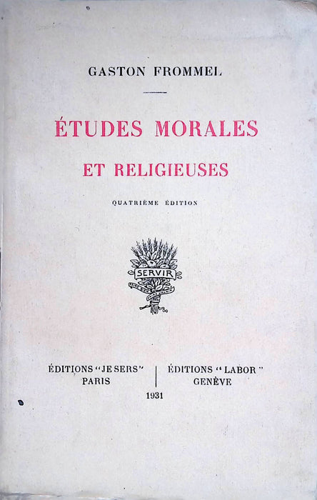 Occasion - Études morales et religieuses