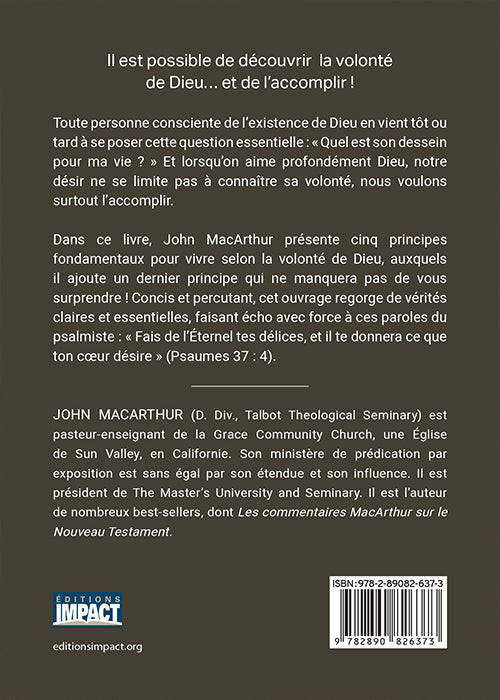 J'ai trouvé la volonté de Dieu