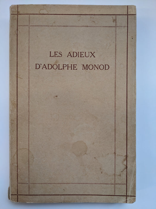 Les Adieux d'Adolphe Monod