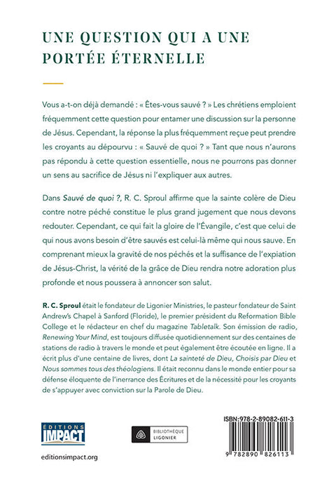 Sauvé de quoi ?